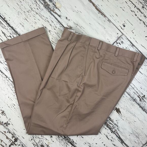 L.L. Bean Other - L.L. Bean Comfort Waist  Dress pant men’s 42x32 khaki pleated